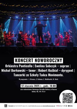 Suszec Wydarzenie Koncert Koncert Noworoczny. Orkiestra Ponticello, soliści oraz tancerki ze Szkoły Tańca Movimento